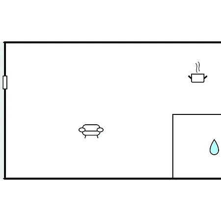 アパート 1 Bedroom In